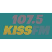 107.5 KISS FM radio logo