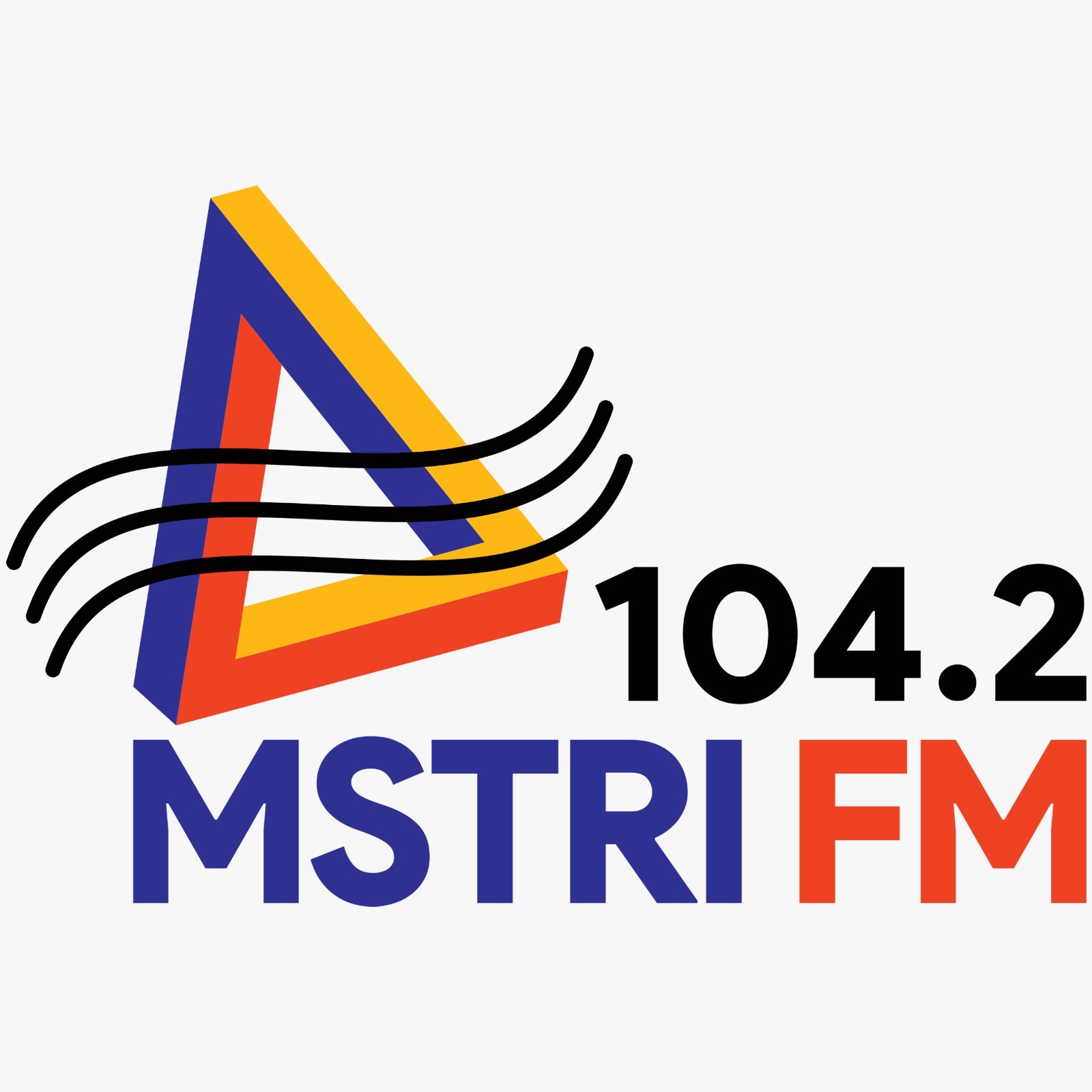 104.2 MSTRI FM radio logo