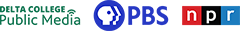 Delta College Public Radio radio logo