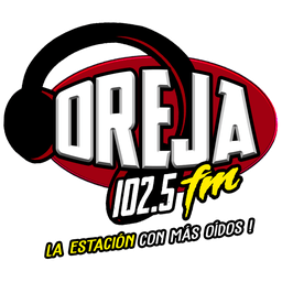 OREJA FM 102.5 (Obregón) - 102.5 FM - XHIQ-FM - Grupo AS Comunicación - Obregón, Sonora radio logo
