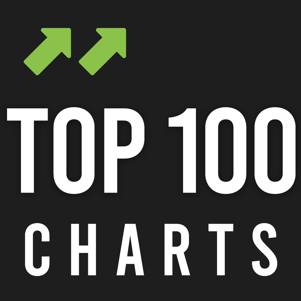 -- # TOP 100 CHARTS --- DJ MIXES -- Pop, Rock, Dance, House, Techno, Trance, Electro, Hip-Hop, Rap, RnB, Reggaeton, Latin, Jazz, Blues, Soul, Funk, Metal, Indie, Alternative, Chill radio logo