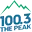 100.3 The Peak radio logo
