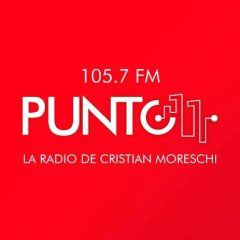 Punto 11 105.7 FM radio logo