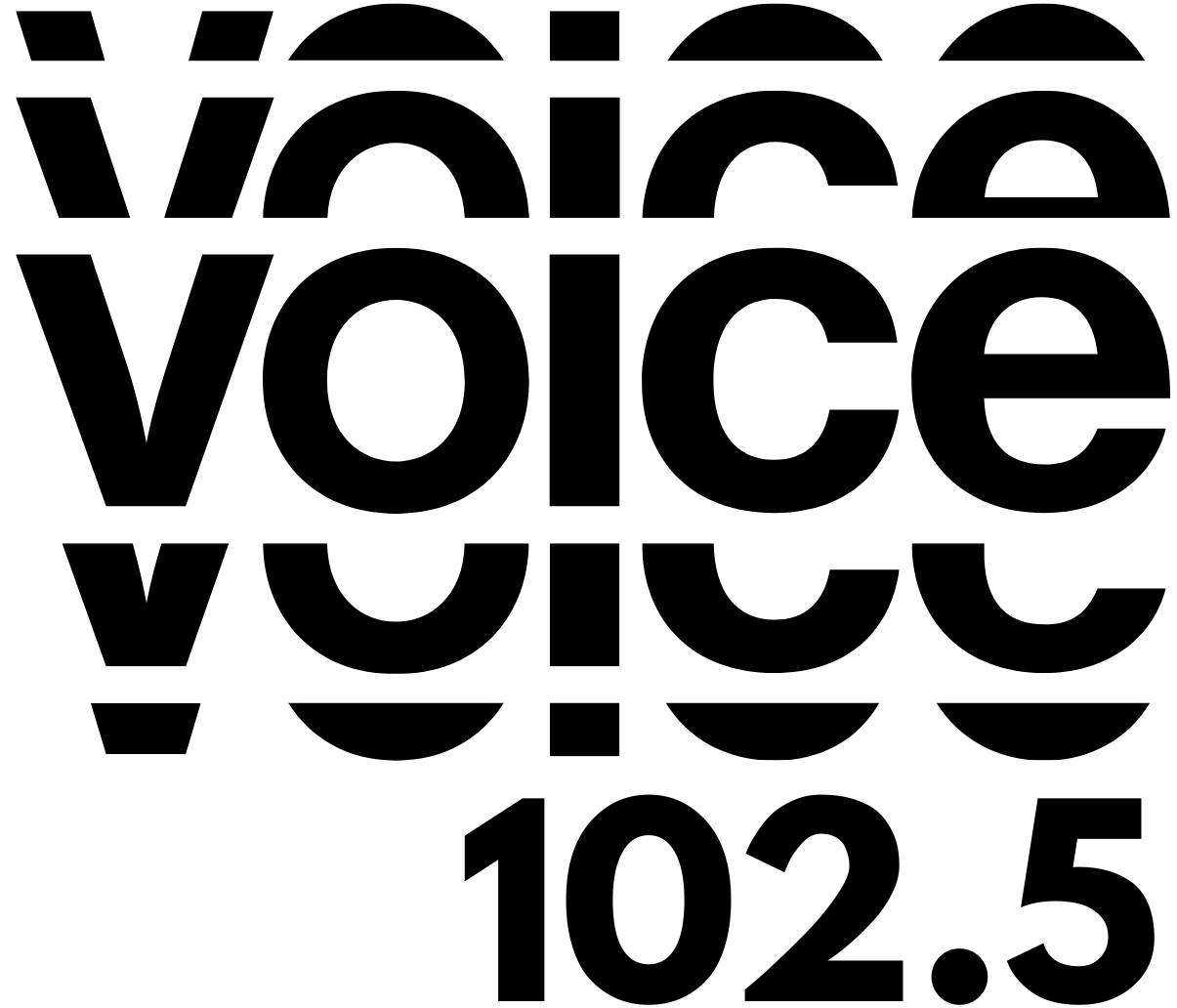 Voice 102.5 radio logo