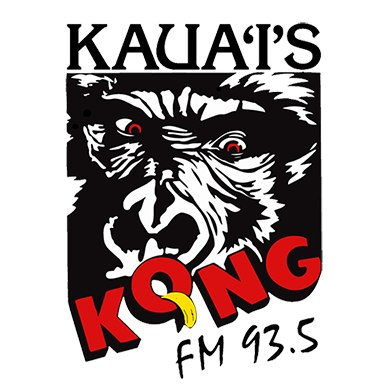 KQNG Kauai's Kong Radio 93.5 FM radio logo