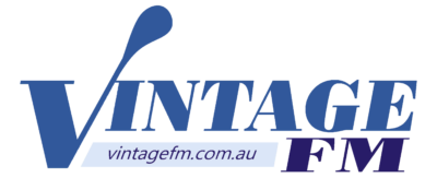 Vintage FM radio logo