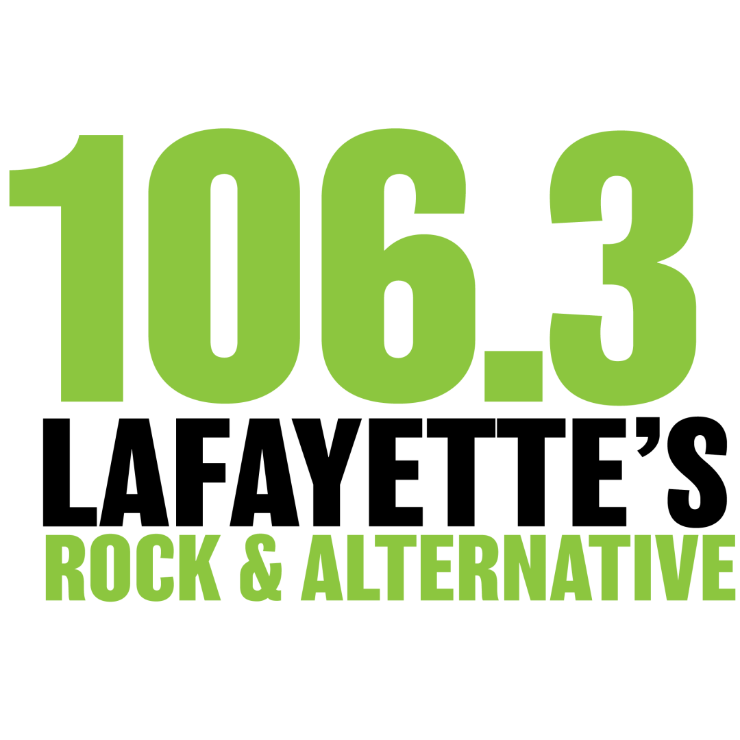 106.3 Lafayette's Rock & Alternative radio logo