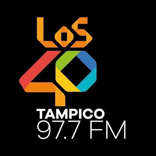 LOS40 Tampico - 97.7 FM - XHRW-FM - Grupo AS Comunicación - Tampico, Tamaulipas radio logo